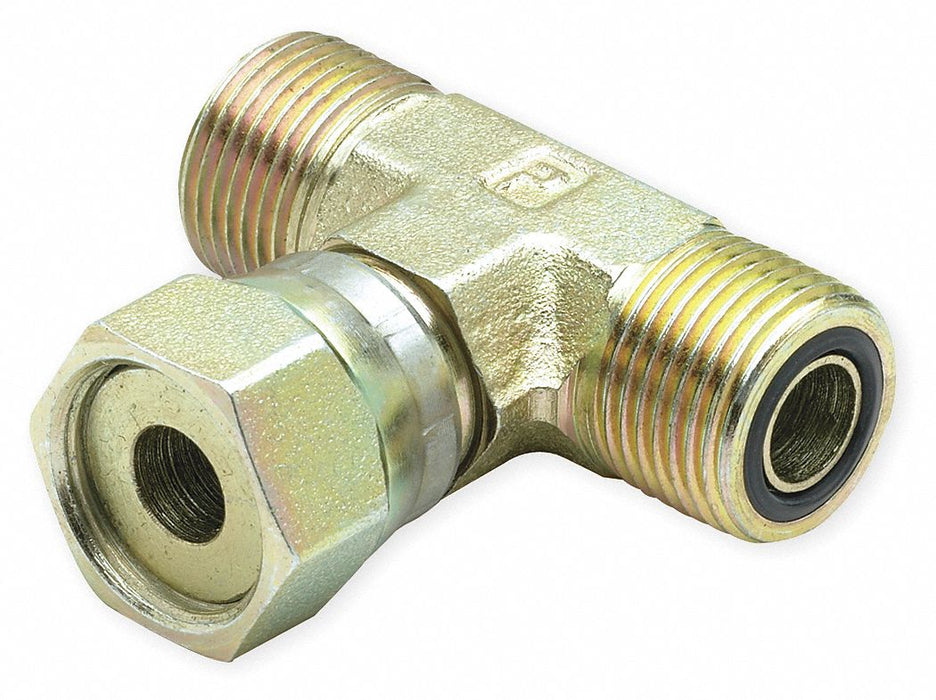 Tee Steel Comp3/8 O-Ring3/8 O-Ring3/8 