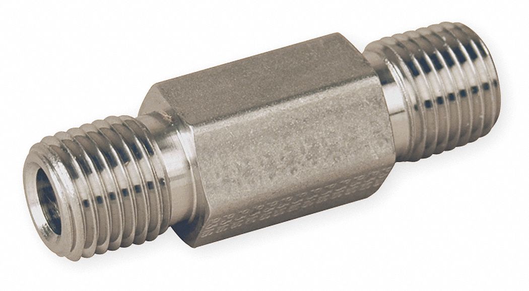 Hex Long Nipple 316 SS 1/2 in MNPT