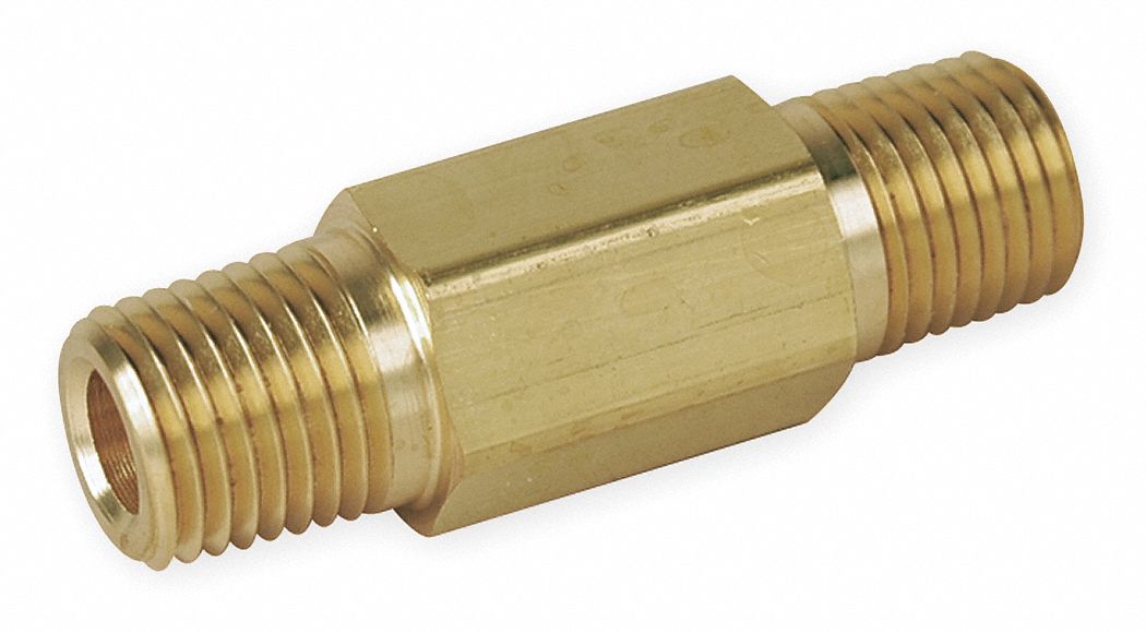 Hex Long Nipple Brass 1/8 in MNPT