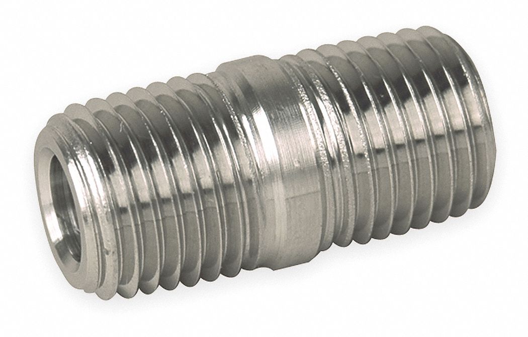 Close Nipple 3/4 in Threaded NPT SS