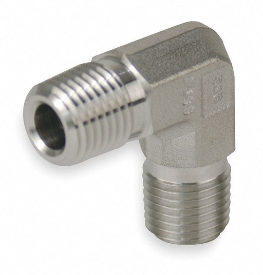 90 Elbow 316 SS 1/2 in Pipe Size MNPT
