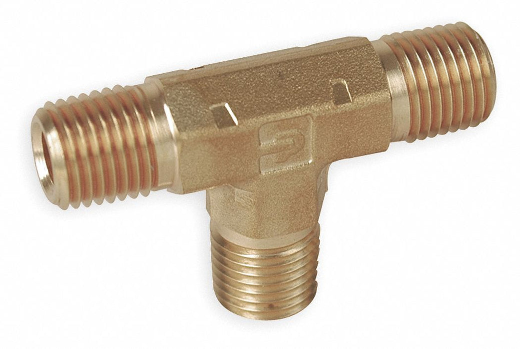 Male Tee Brass 1/2 in Pipe Size MNPT