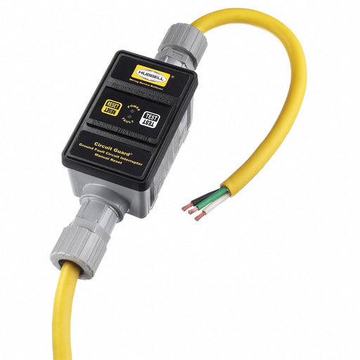 GFCI Yellow 6 ft 0 Outlet 10 AWG