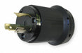 LckPlg Straight 30 A Black Nylon 3Blds
