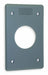 Single Receptacle Plate 1 Gang Gray