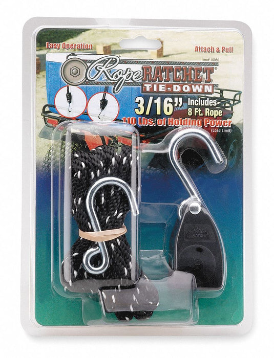 Rope Tie Down 8 L 110 lb S-Hook