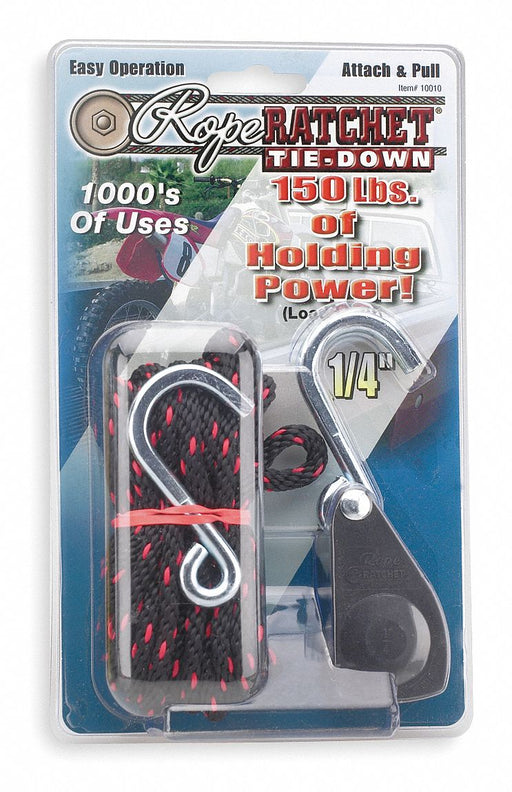 Rope Tie Down 8 L 150 lb S-Hook