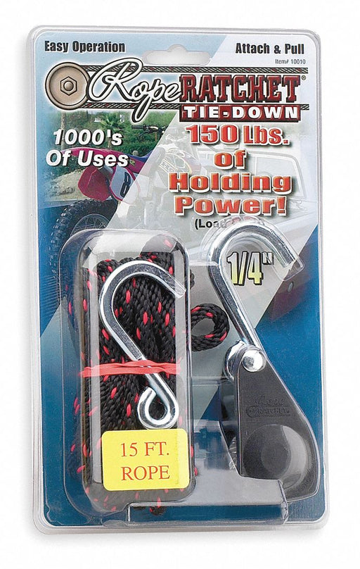 Rope Tie Down 15 L 150 lb S-Hook