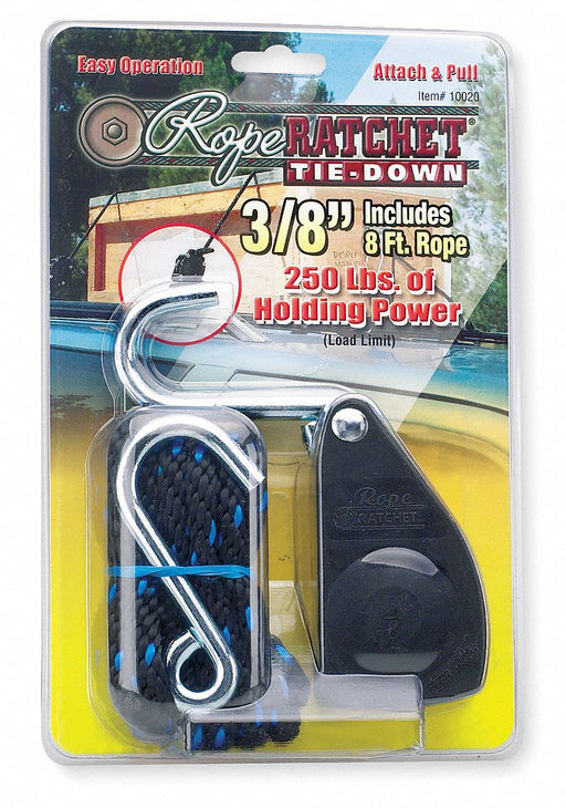 Rope Tie Down 8 L 250 lb S-Hook