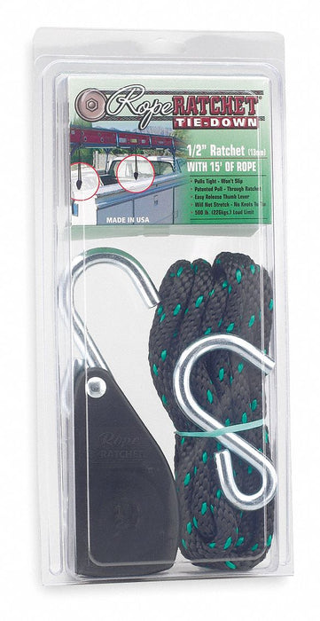 Rope Tie Down 15 L 500 lb S-Hook