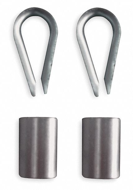 Wire Rope Stop Sleeve and Thimble Kit
