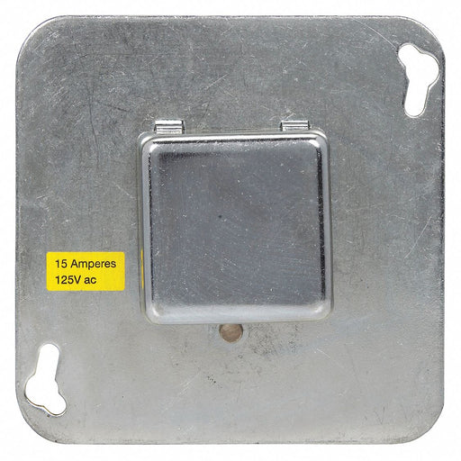 PlugFuseBxCvrUn 125VAC 4inSQ Plain 15A