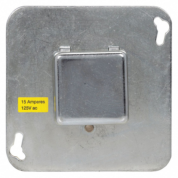 PlugFuseBxCvrUn 125VAC 4inSQ Plain 15A