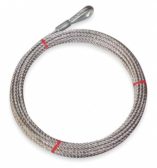 Wire Rope 100 ft L 1/4 in Dia 1 400 lb