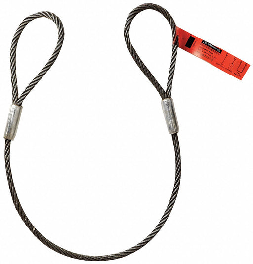 M5746 Wire Rope Sling 20ft L 19600 lb Load Cap