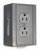 DIN Rail Recept Gray 15 A 2P3W Side 1PK