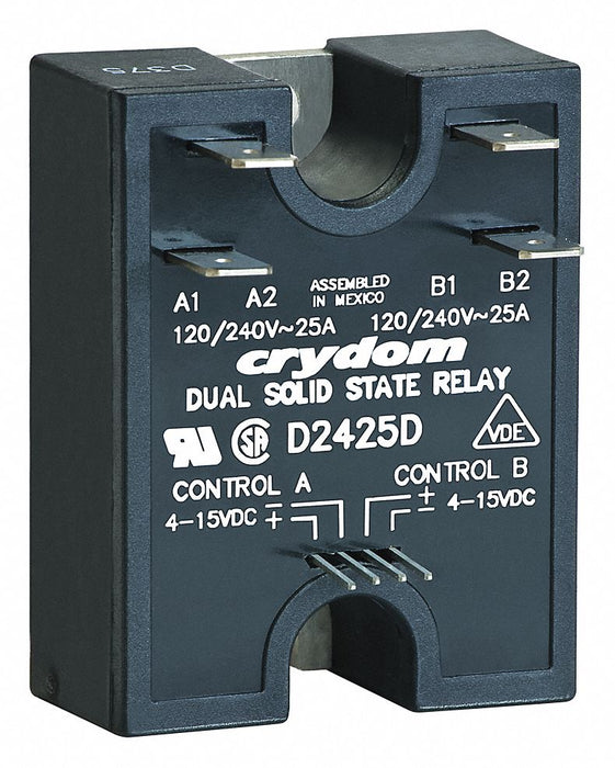 DualSolStateRelay In4-15VDC Out24-280VAC