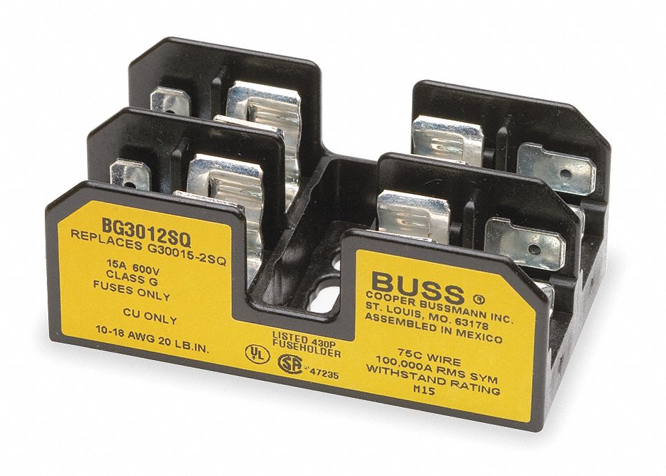 FuseBlock Screw QuickConnect 15A ClassG