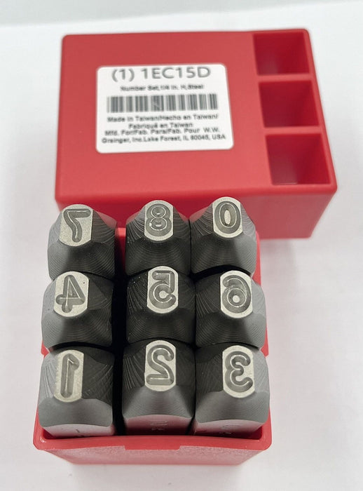 Hand Stamp Kit Number Set