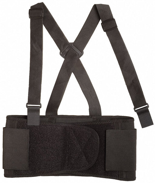 D0585 Back Support with Stay Black Elastic XL