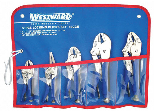 Locking Plier Sets Ergonomic 5 Pcs