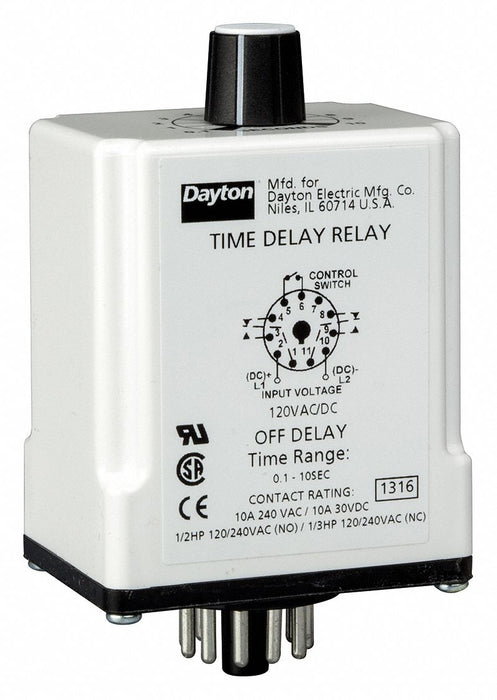 H7825 SinFunTimeDelayRelay 120VAC/DC 11Pins