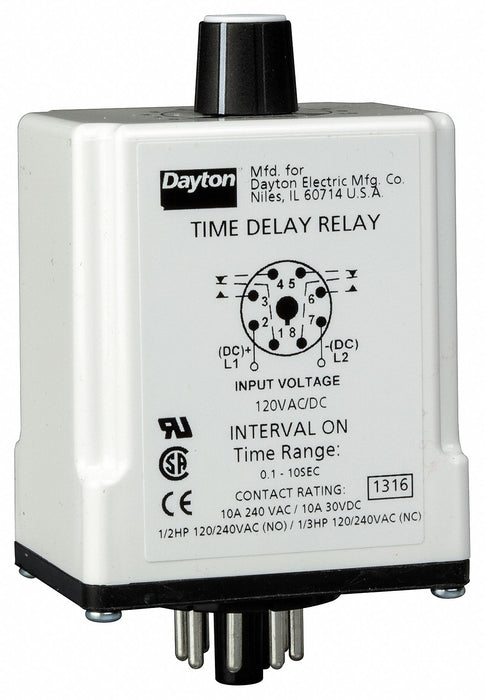 H7810 Time Delay Relay 120VAC/DC 10A DPDT