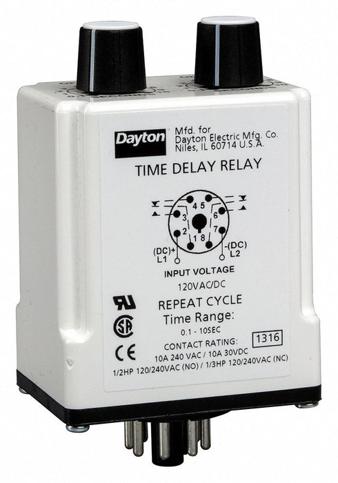H7817 SinFunTimeDelayRelay 120VAC/DC 8Pins