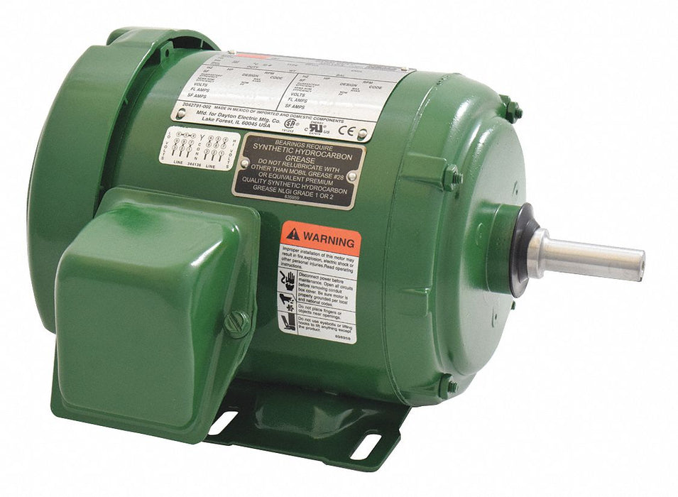 Farm Duty Mtr 3 Ph TEFC 1/3 HP 1765 rpm