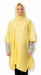 Rain Poncho Disposable Yellow 52 L