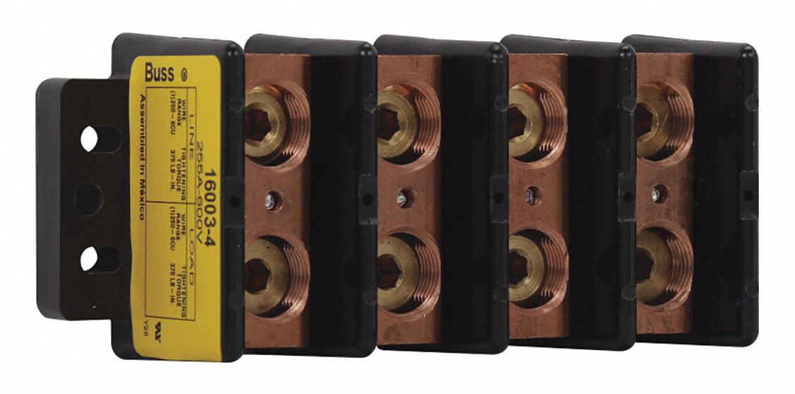 PowerDistributionBlock 255A 600V 4Poles