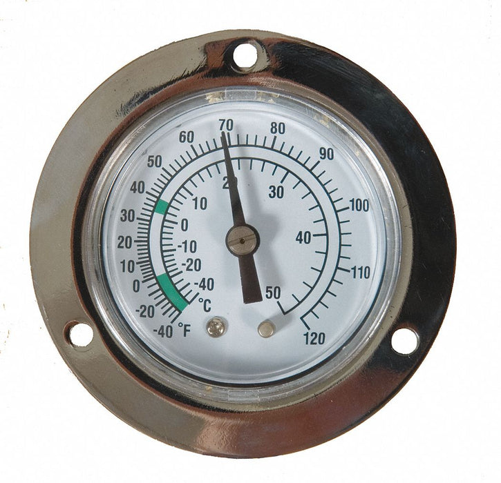 Analog Panel Mt Thermometer -40 to 120F