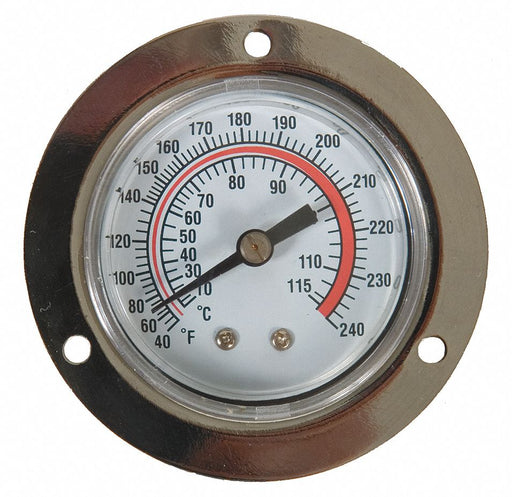 Analog Panel Mt Thermometer 40 to 240F