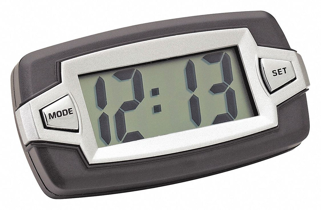 Digital Clock Indicator Black/Silver