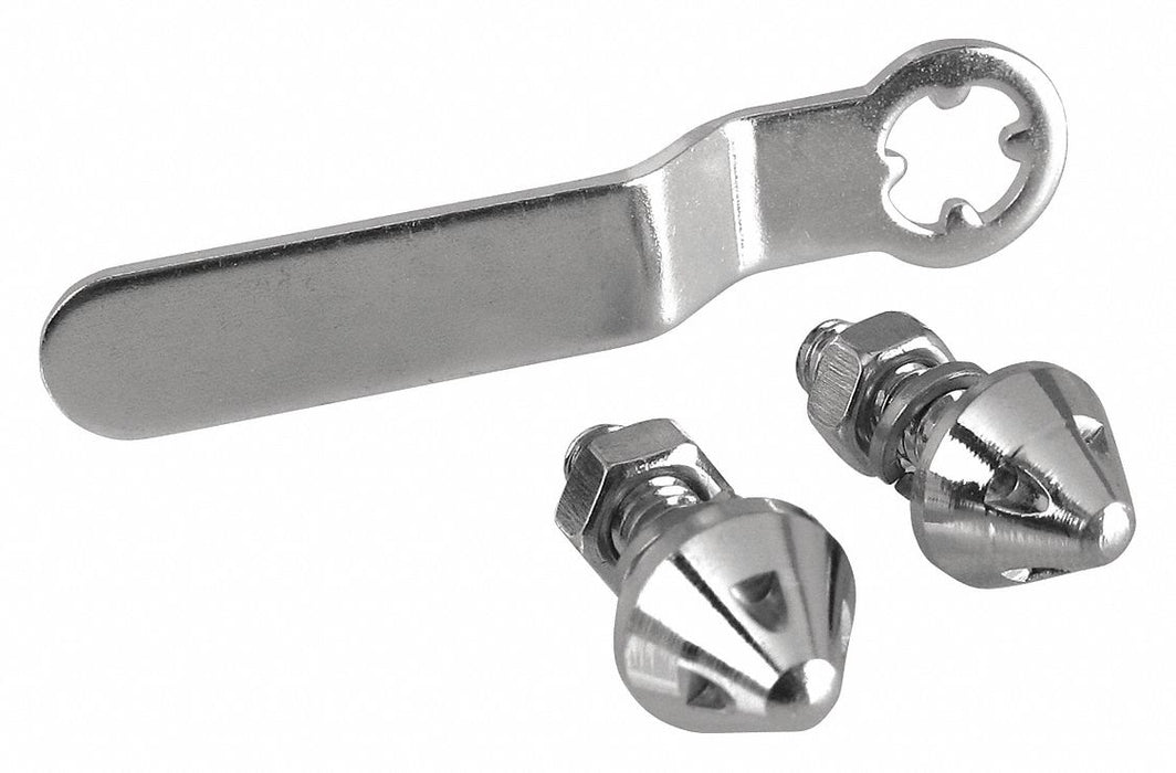 Anti-Theft Fasteners Chrome PK2