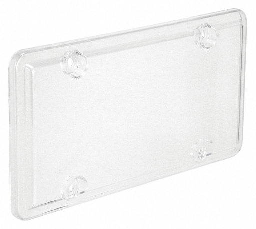 License Plate Cover Clear Polymer