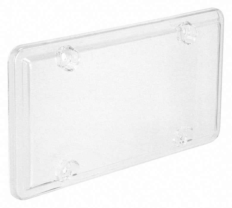License Plate Cover Clear Polymer