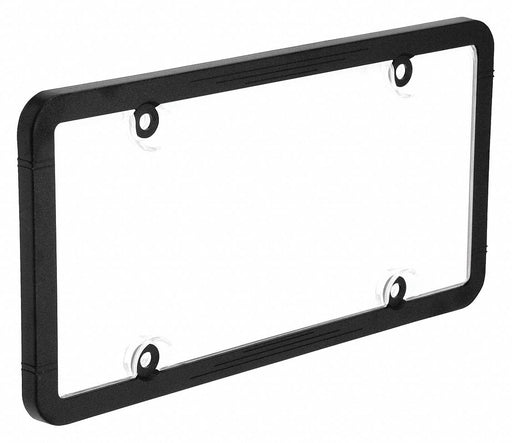 License Plate Cover Clear/Black Polymer