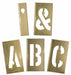Stencil Set Letter Set Brass 33 pcs