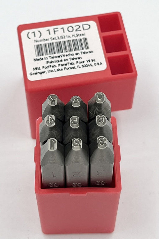 Hand Stamp Kit Number Set