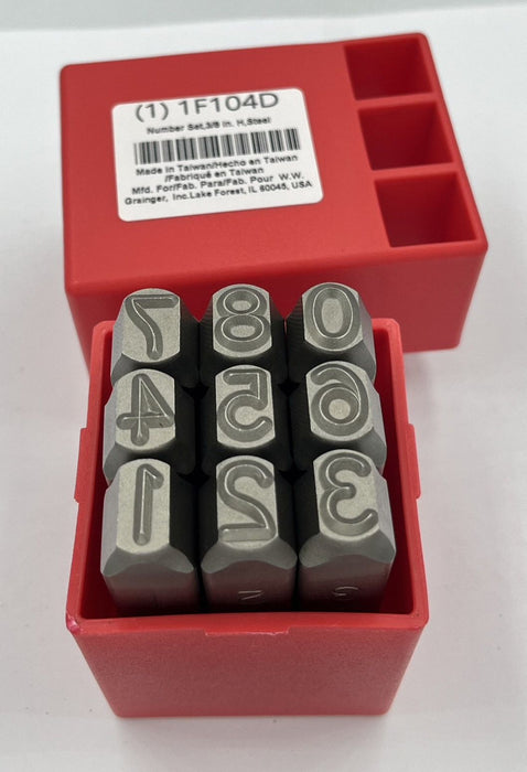 Hand Stamp Kit Number Set