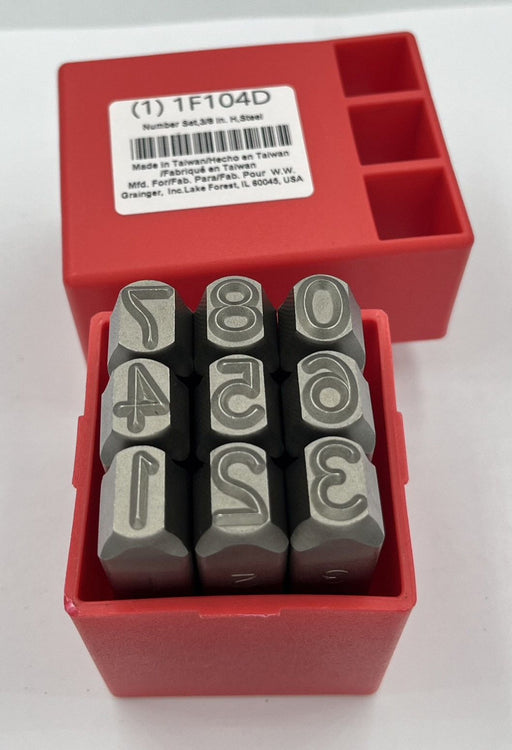 Hand Stamp Kit Number Set