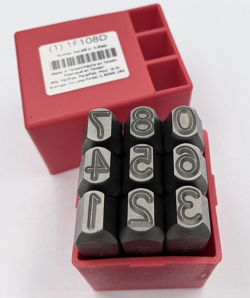 Hand Stamp Kit Number Set