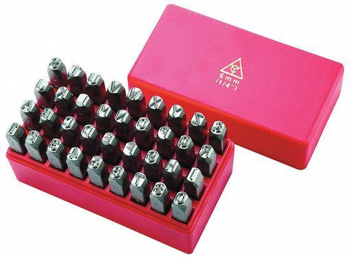 Letter and Number Set 1/8 in H Steel