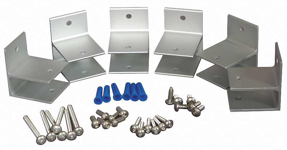 Panel Bracket Aluminum Brushed