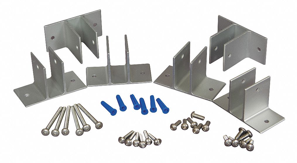 Panel Bracket Aluminum Brushed