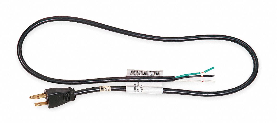 Power Cord 5-15P SJT 3 ft Blk 10A 18/3