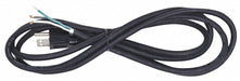 Power Cord 8 ft Black 18 AWG