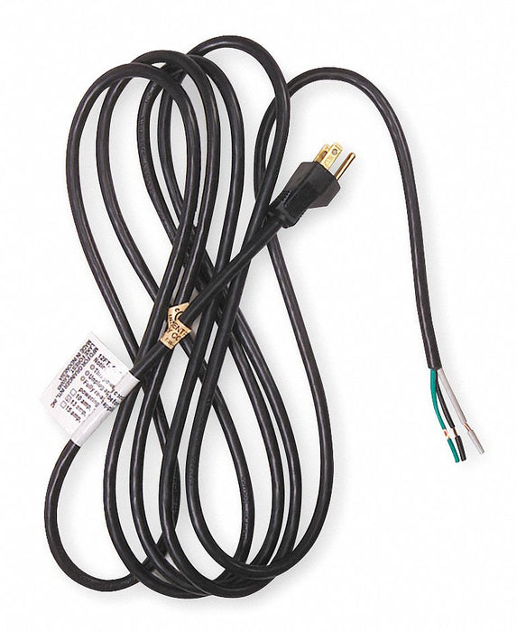 Power Cord 12 ft Black 18 AWG