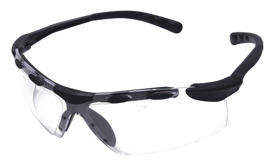 Safety Glasses Clear Anti-Fog Black